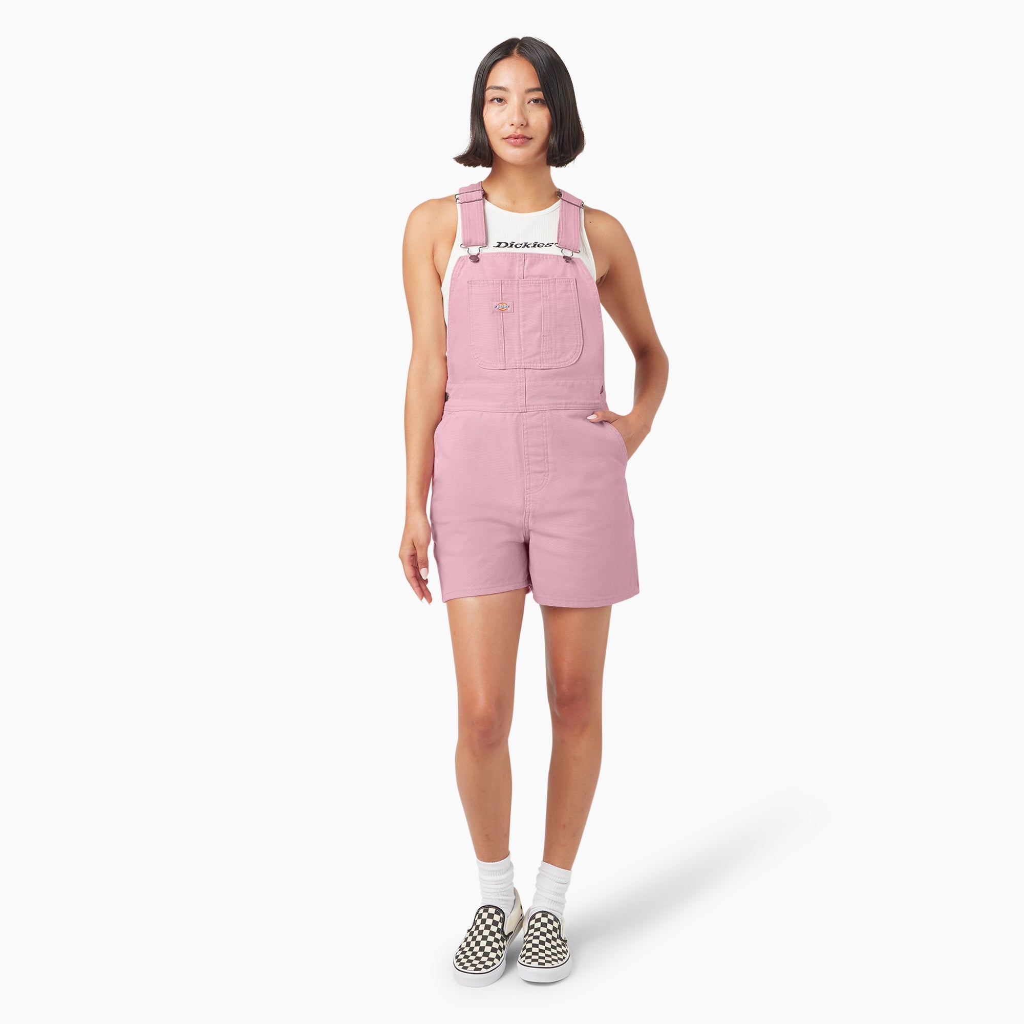 Women's Duck Canvas Bib Shortalls, 4" - Dickies