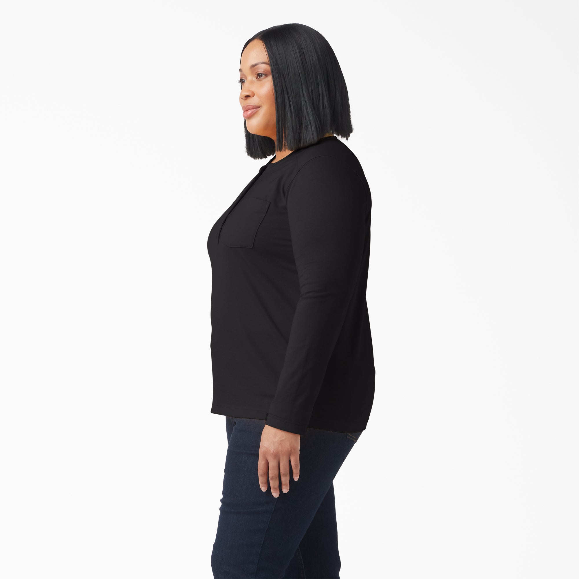 Women's Plus Heavyweight Henley - Dickies