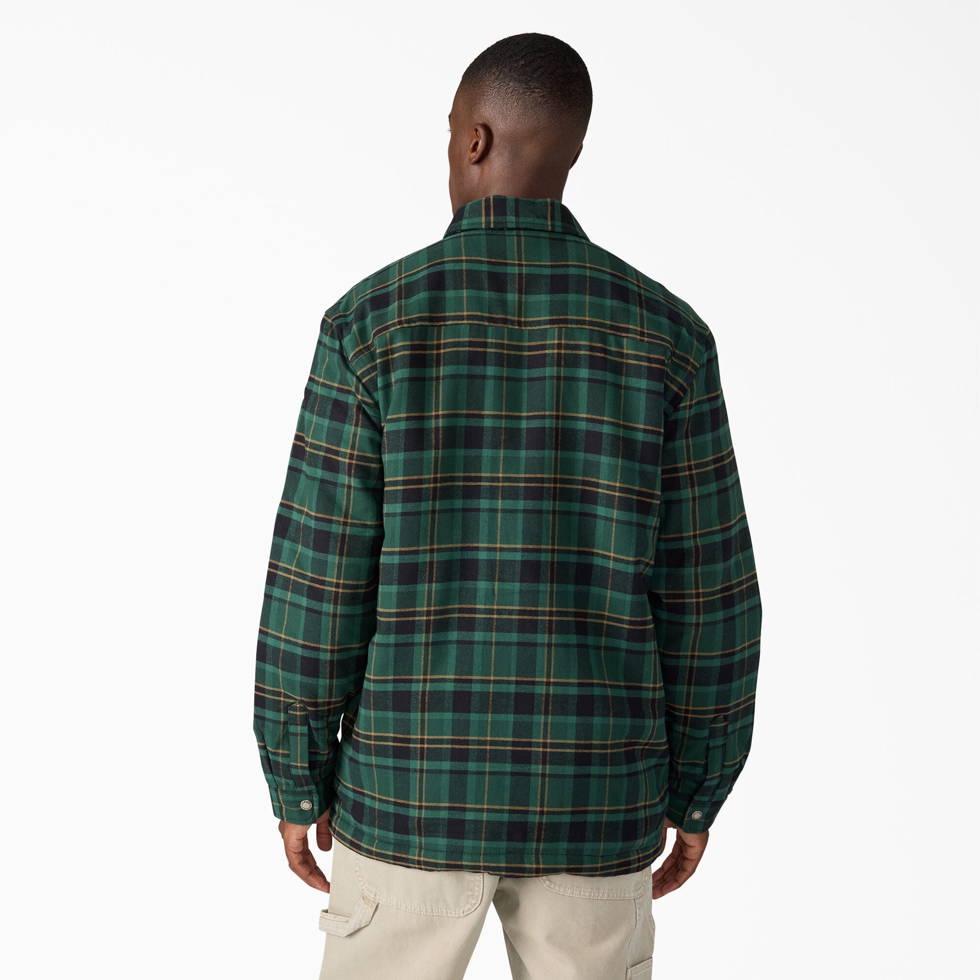 Water Repellent Fleece-Lined Flannel Shirt Jacket - Dickies