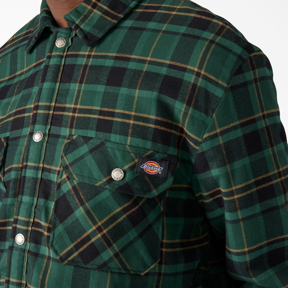 Water Repellent Fleece-Lined Flannel Shirt Jacket - Dickies