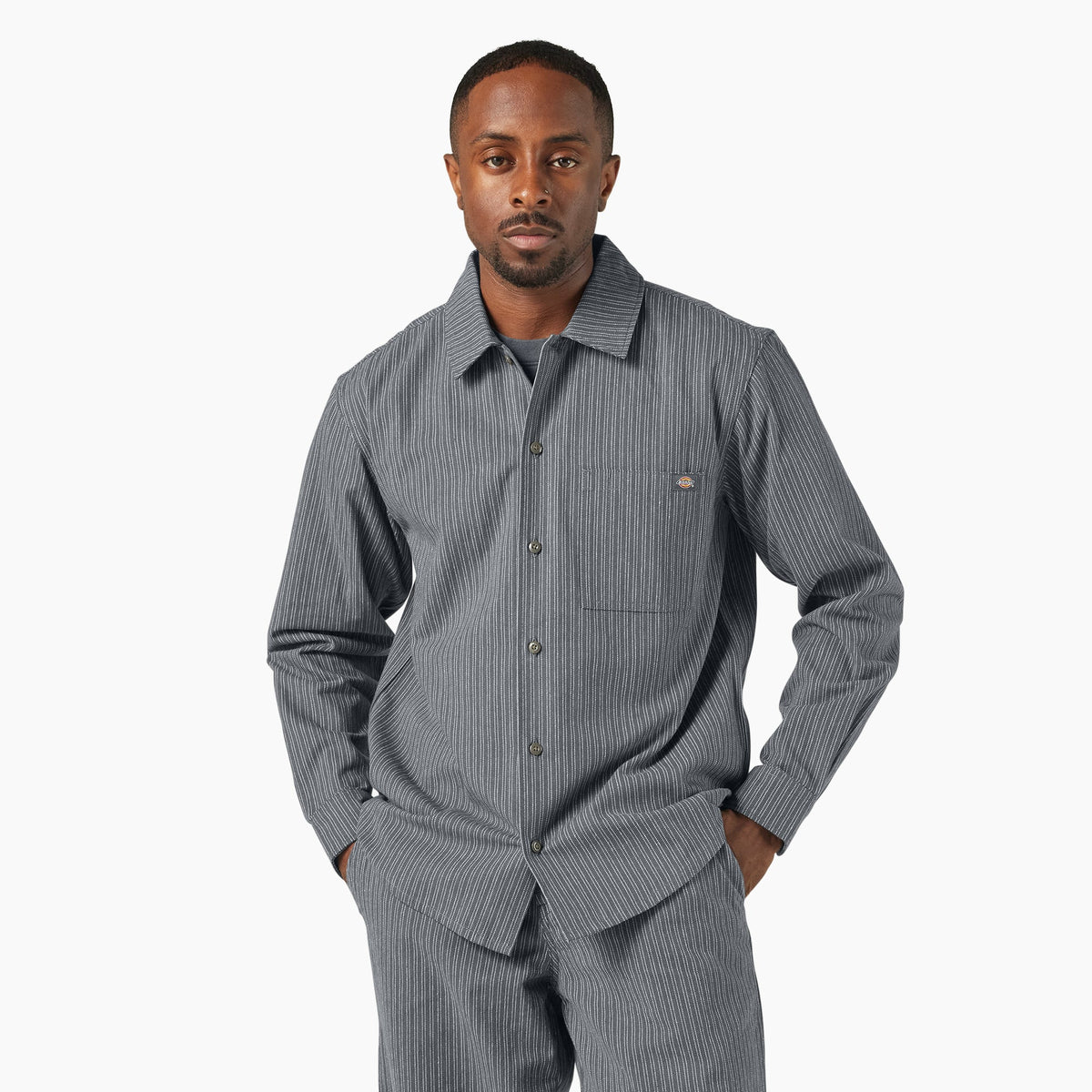 Lima Pinstripe Button-Up Shirt - Dickies