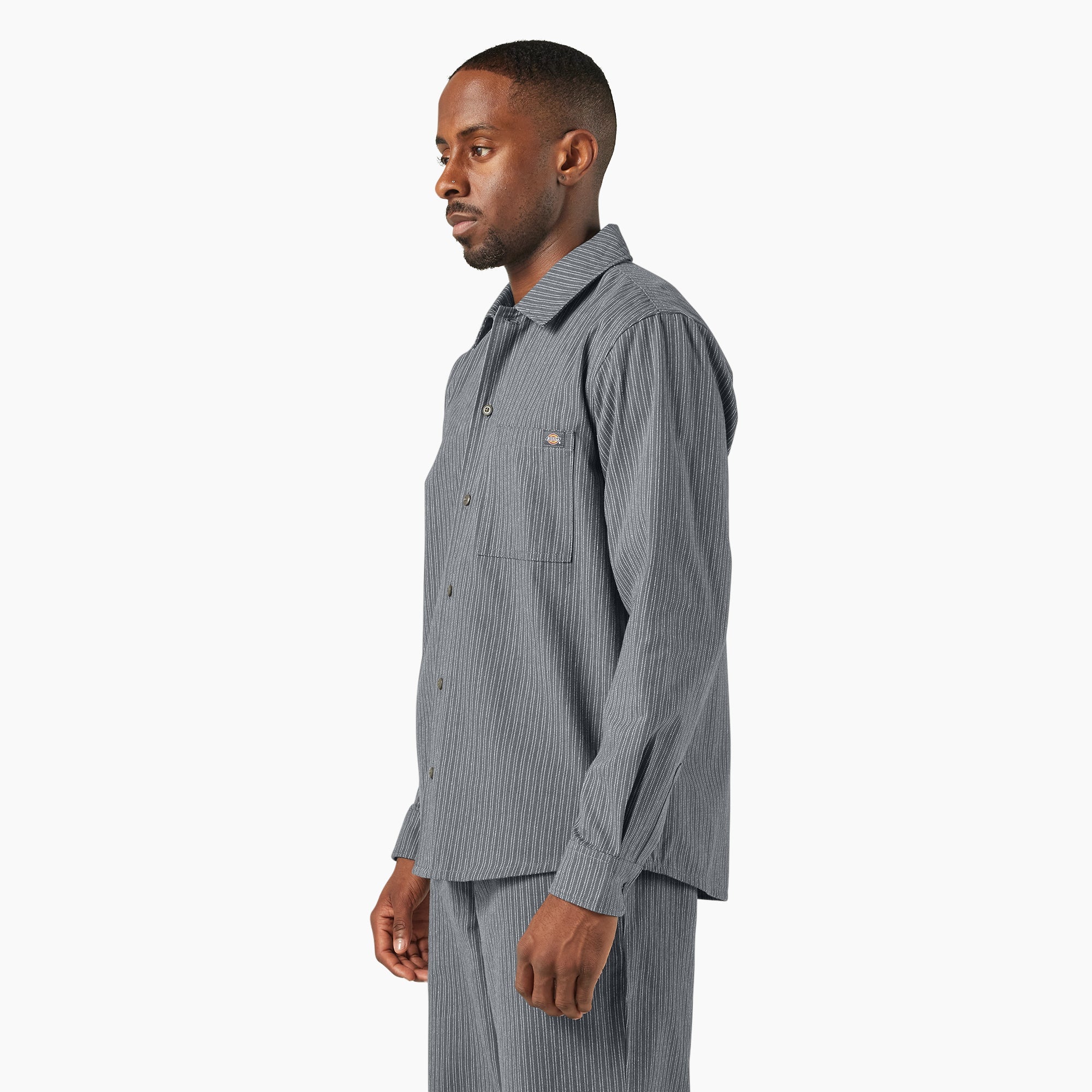 Lima Pinstripe Button-Up Shirt - Dickies