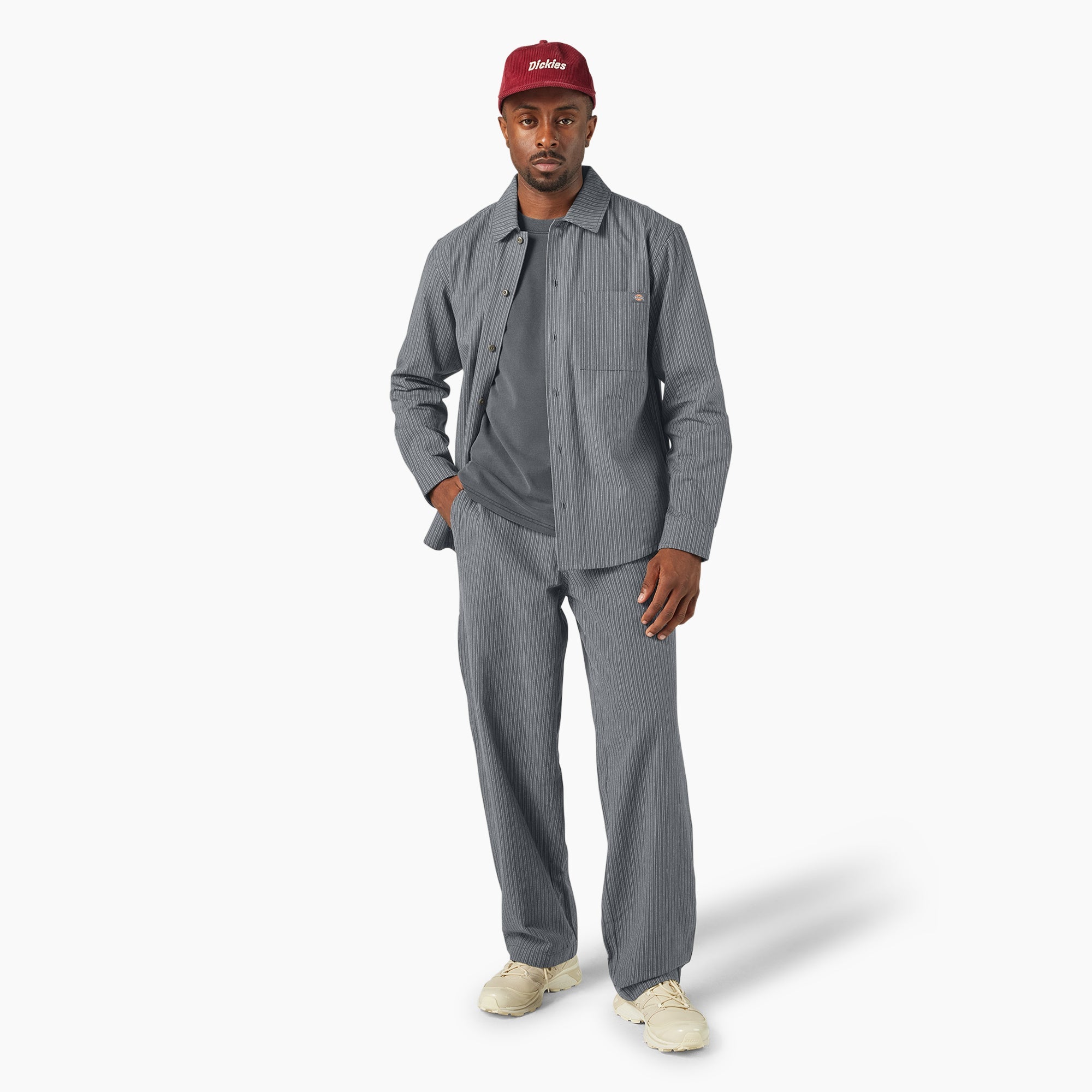 Lima Pinstripe Button-Up Shirt - Dickies
